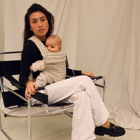 Baby carrier - Houndstooth Beige