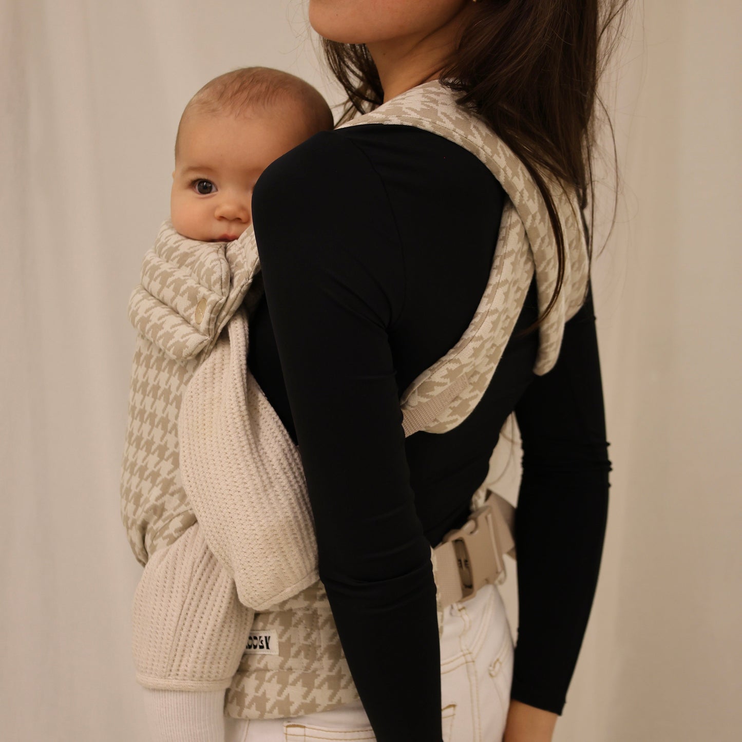 Baby carrier - Houndstooth Beige