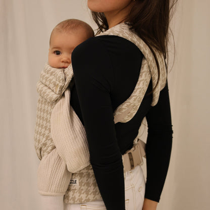 Baby carrier - Houndstooth Beige